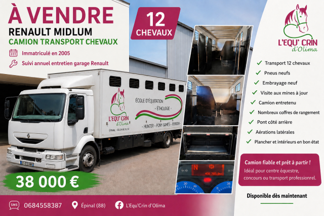 Horsebox NON-HGV Renault MIDLIUM 2005 Used
