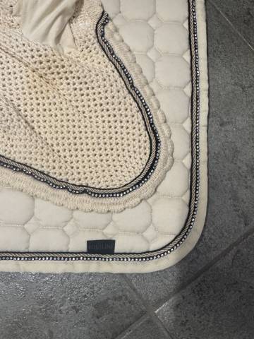 Equiline Crystal Jumping Saddle Pad & Fly Bonnet Set