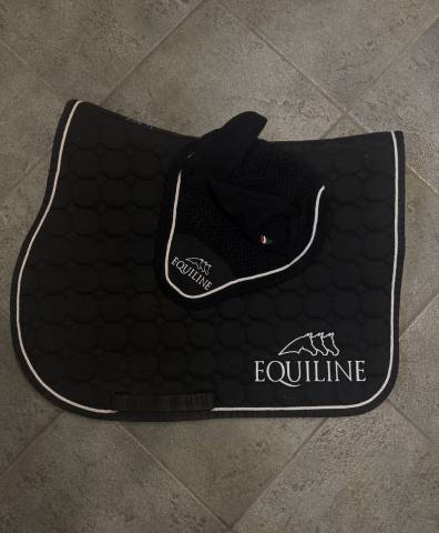 Equiline Octagon Jumping Saddle Pad & Fly Bonnet Set
