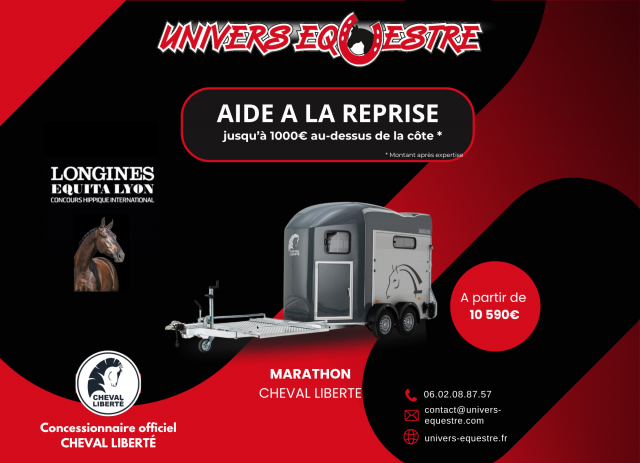 Horse trailer Cheval Liberte MARATHON 2 Stalls 2025 New