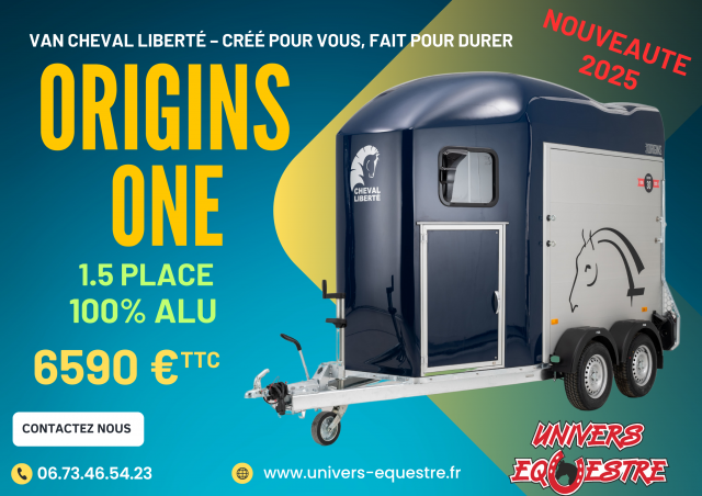 Horse trailer Cheval Liberte GOLD ONE ORIGINS 1,5 Stalls 2025 New