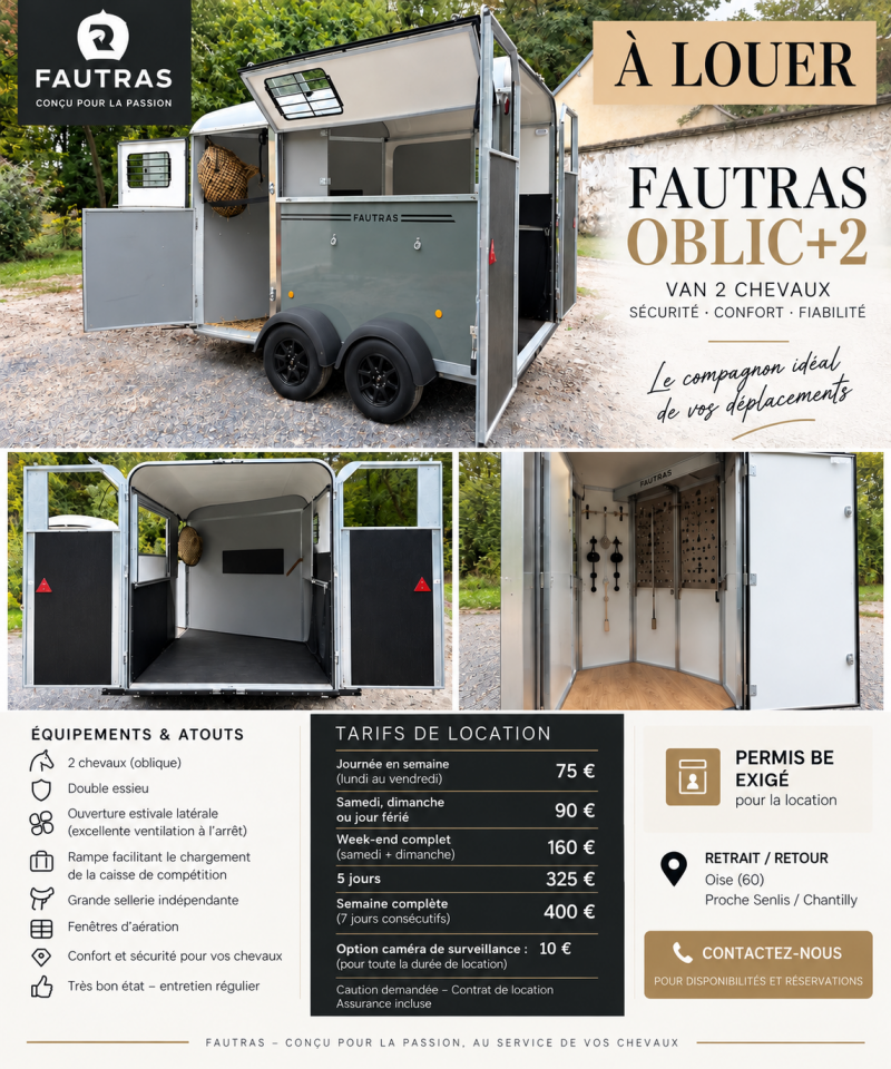 Horse trailer Fautras Oblic+2 X 2 Stalls 2026 New