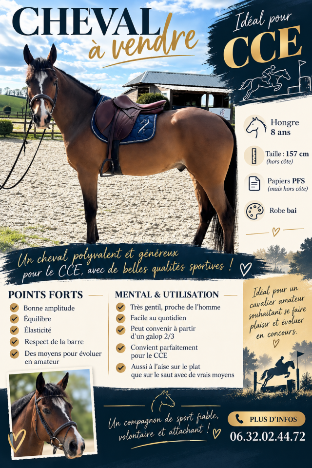 Gelding French Saddle Pony For sale 2019 Bay