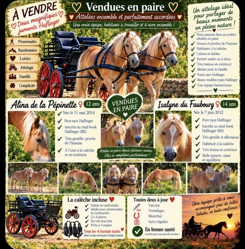 Mare Haflinger For sale 2014 Chesnut