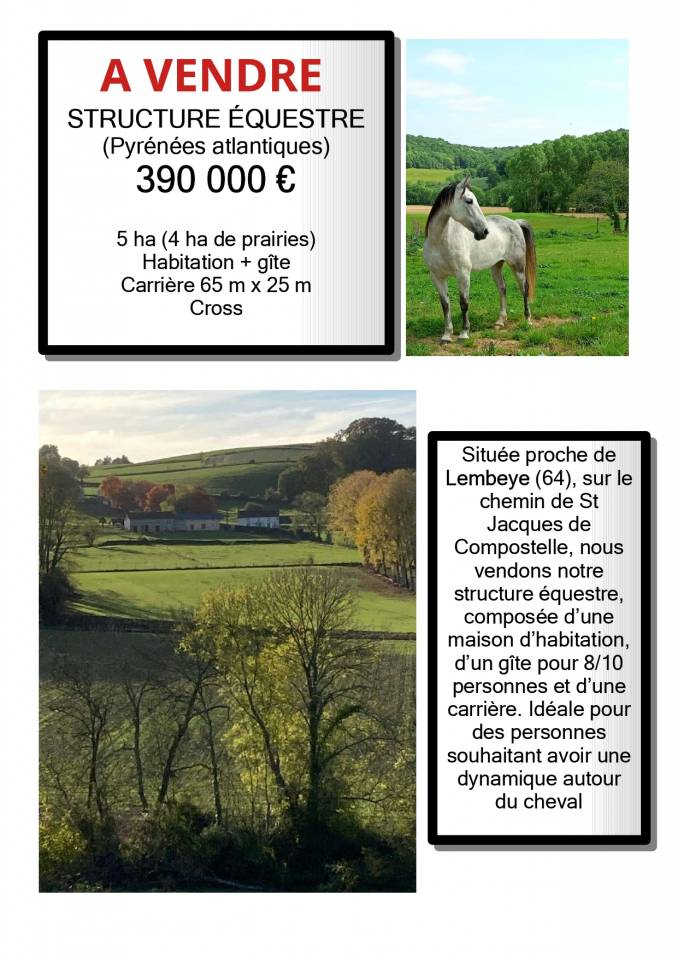 Equestrian property  Pyr&eacute;n&eacute;es-Atlantiques