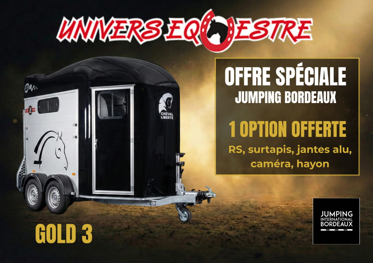 Horse trailer Cheval Liberte GOLD 3 2 Stalls 2026 New