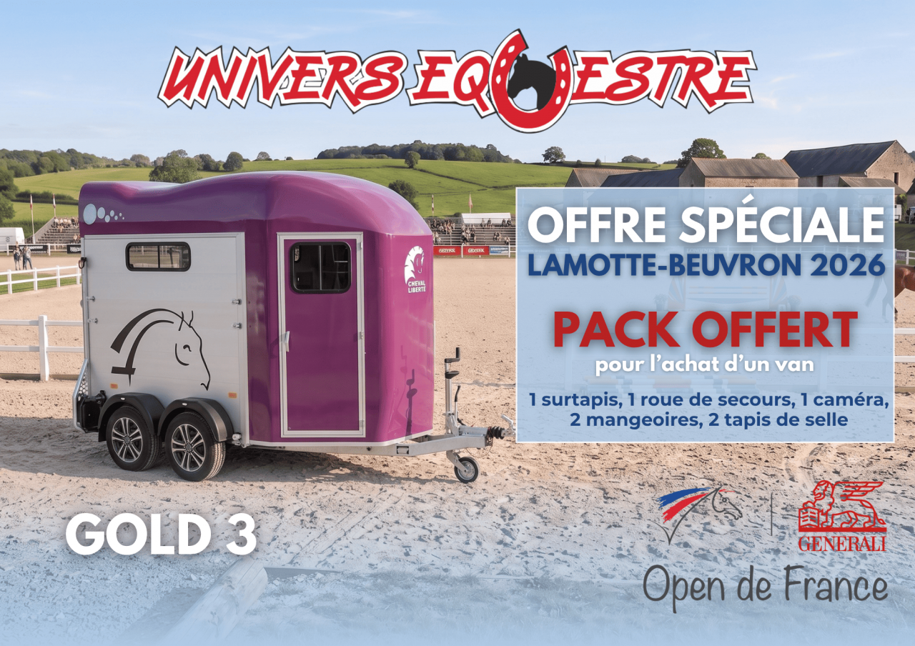 Horse trailer Cheval Liberte GOLD 3 2 Stalls 2026 New