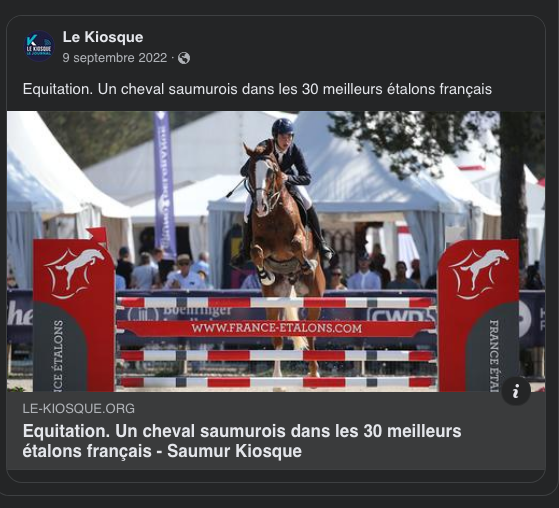 Gracieux d'Osmont - Selle Français 2016 by jadis de toscane  sfa