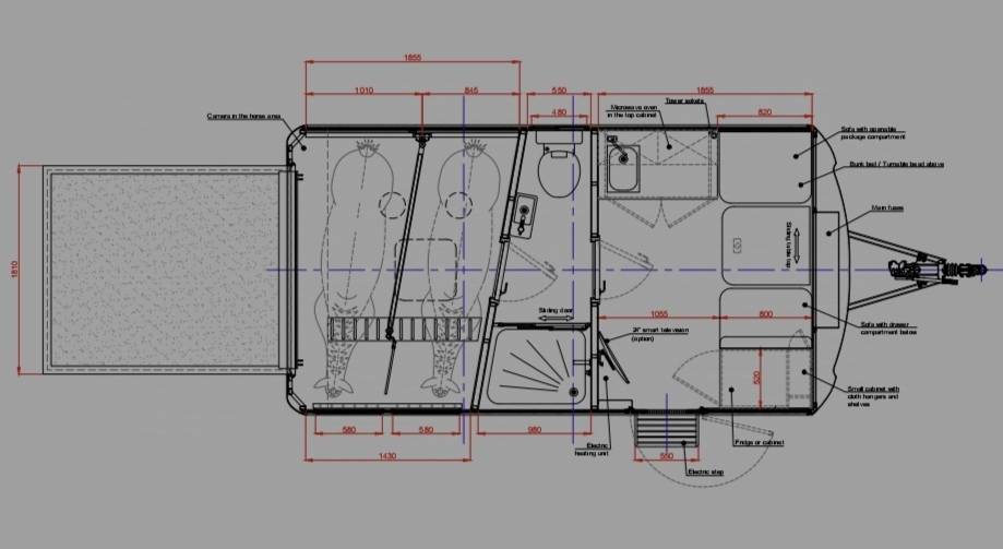 Horse trailer - Other brand - Krismar homecar 3.5 3 Stalls 2025 New
