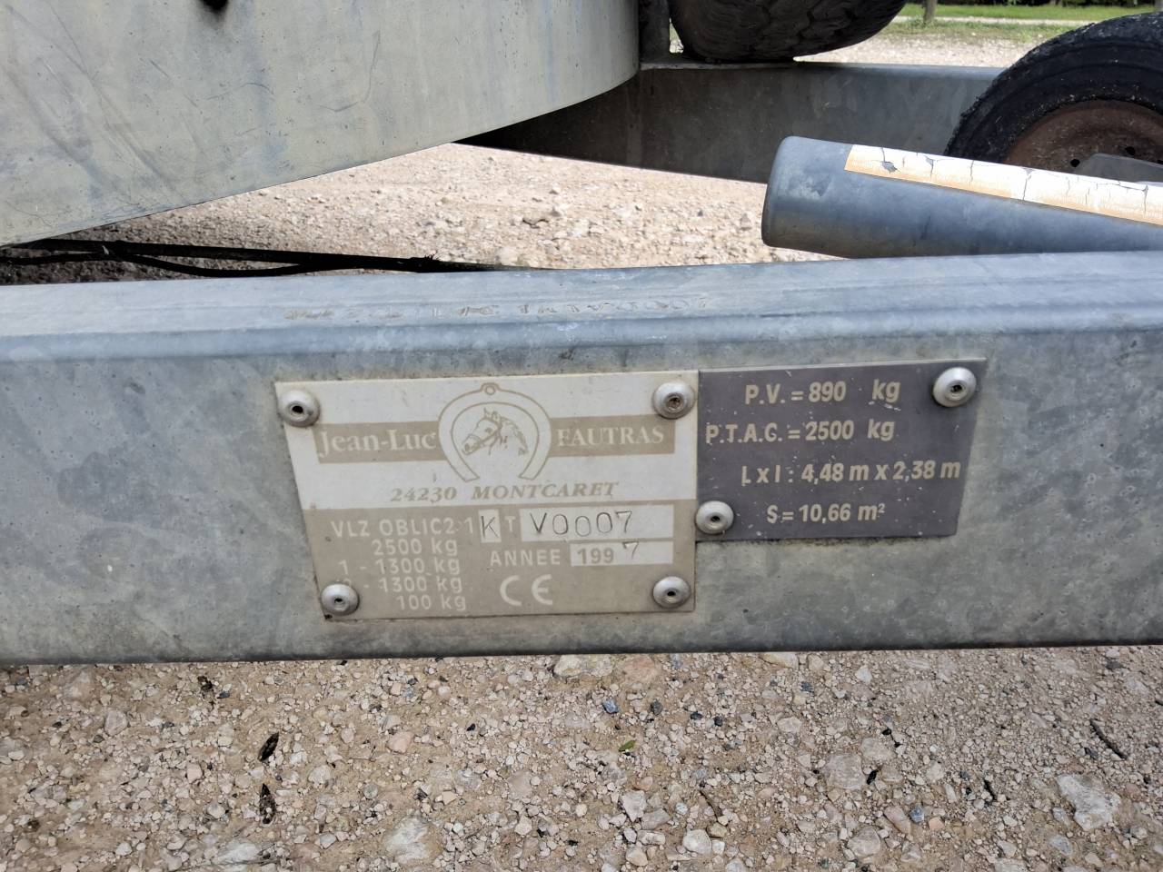 Horse trailer Fautras  2 Stalls 1998 Used