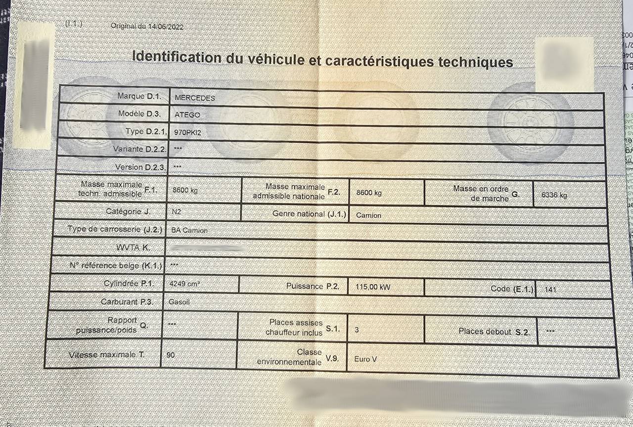 Horsebox NON-HGV Mercedes ATEGO 2013 Used