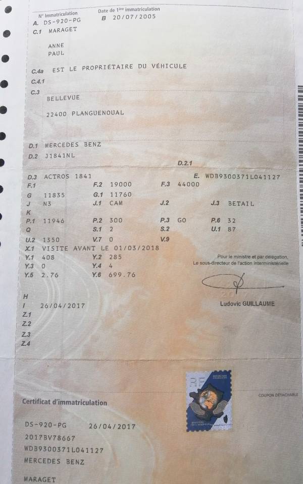 Horsebox NON-HGV Mercedes Actros  2005 Used