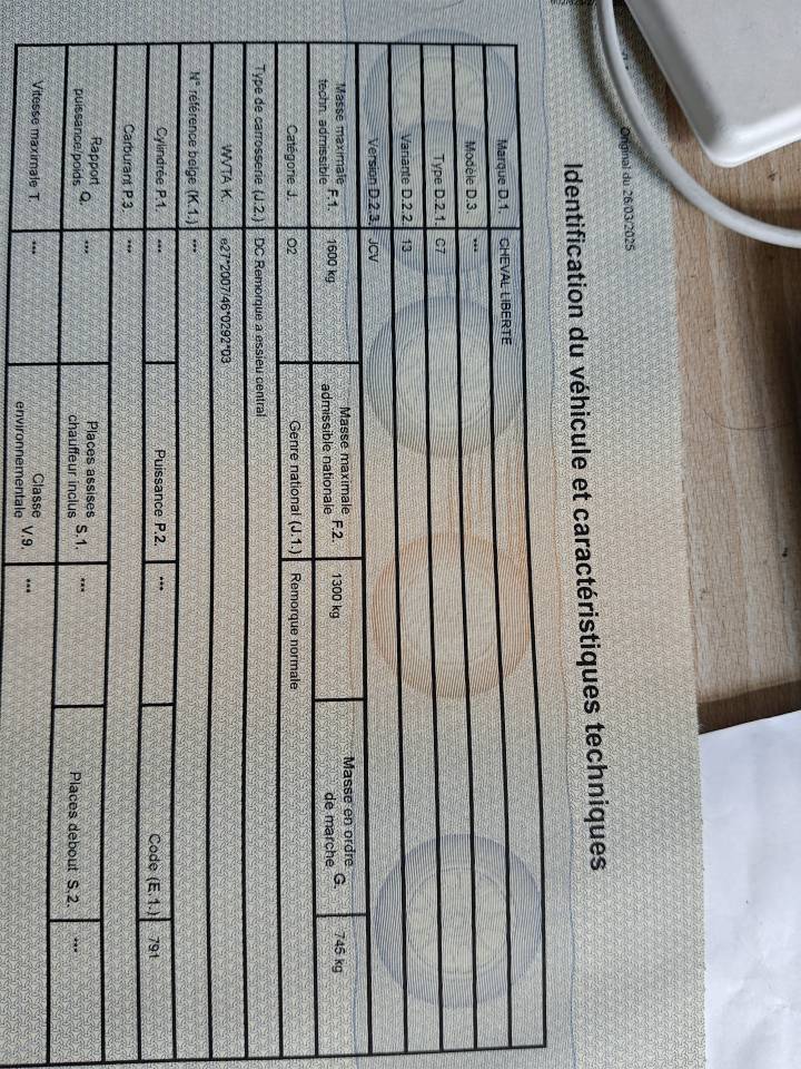 Horse trailer Cheval Liberte Touring ONE 1,5 Stalls 2025 Used